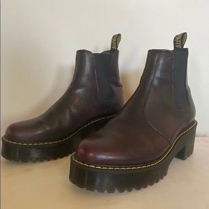 RARE RUBY Dr Martens burgundy rometty vintage boot